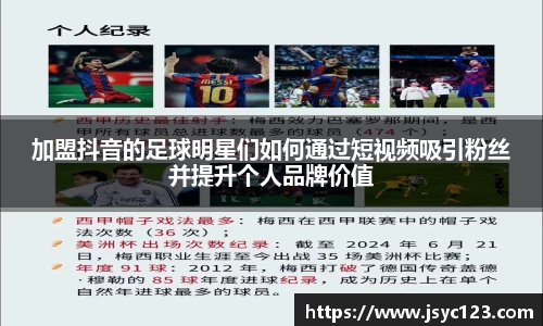 加盟抖音的足球明星们如何通过短视频吸引粉丝并提升个人品牌价值